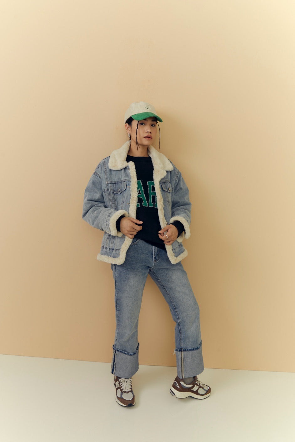 SHERPA TRUCKER DENIM JACKET