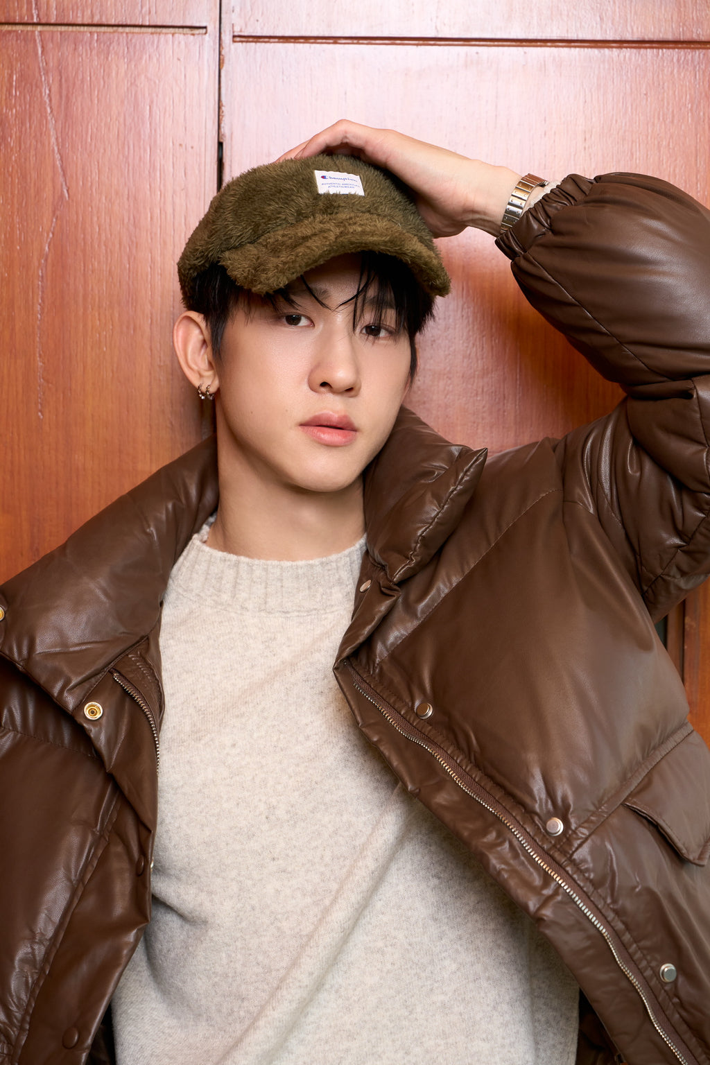 CHOCOLATE DOWN PUFFER JACKET - Available in Brown/ Black