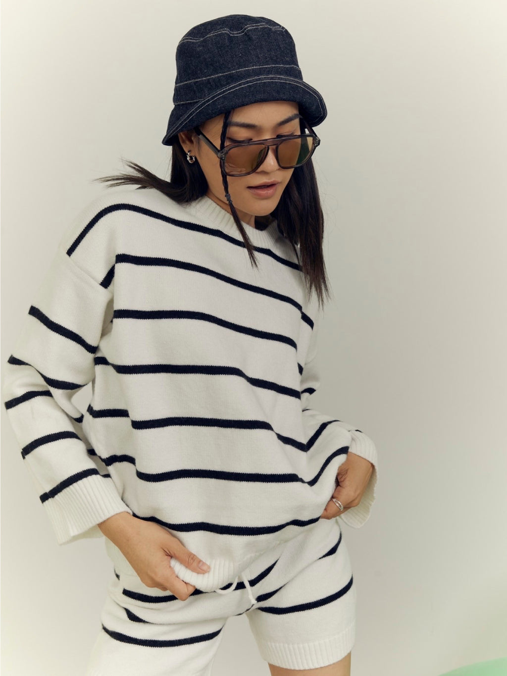 STRIPE KNIT SET
