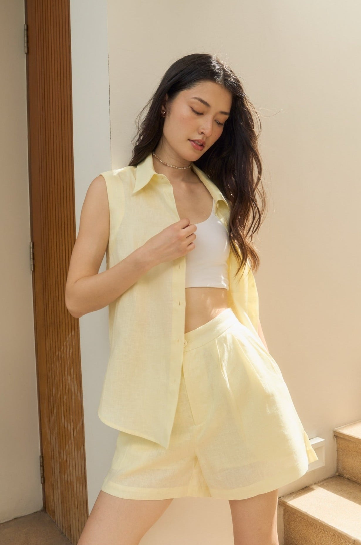 ESSENTIAL LINEN SHORTS