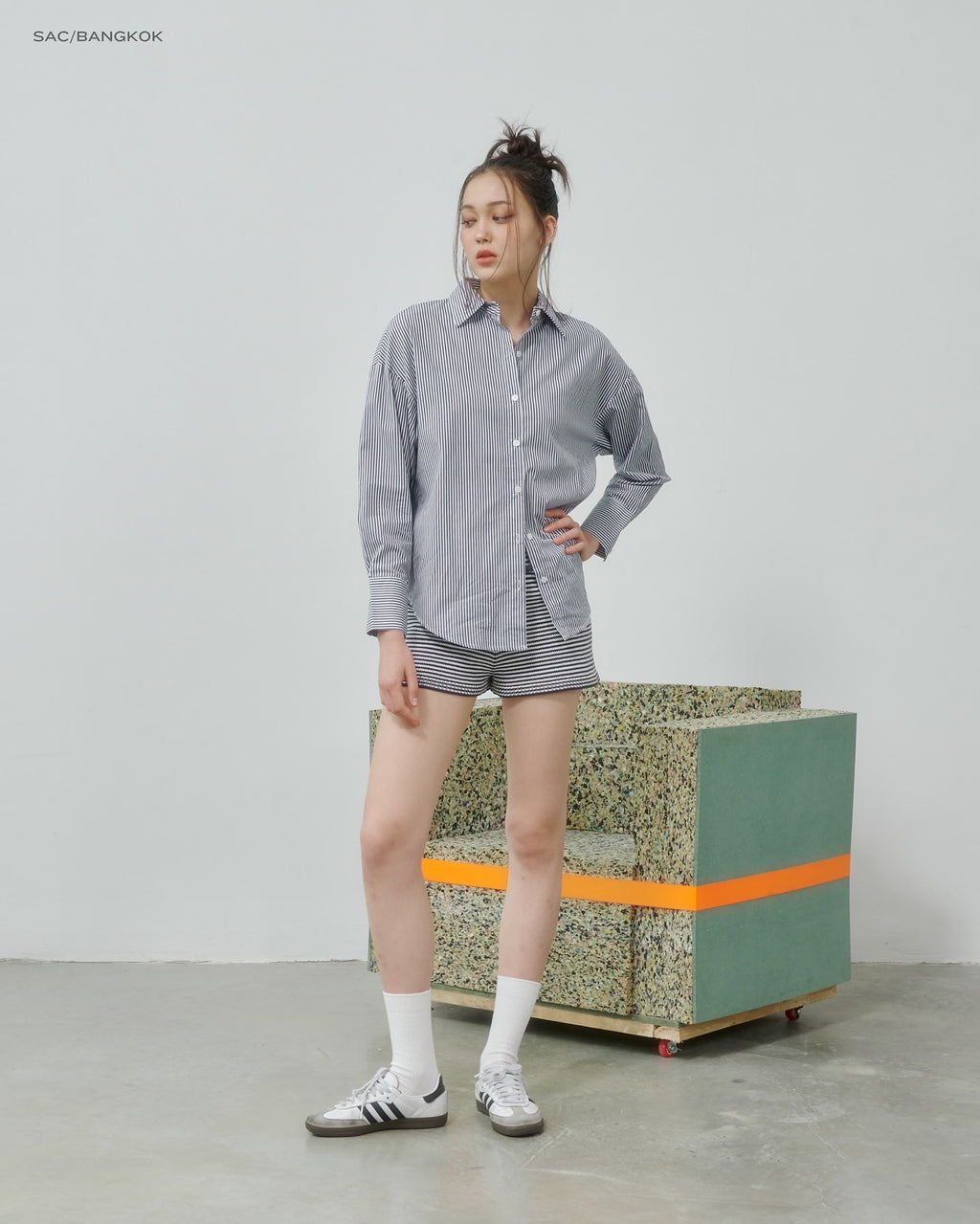 MOCHA STRIPE SHIRT