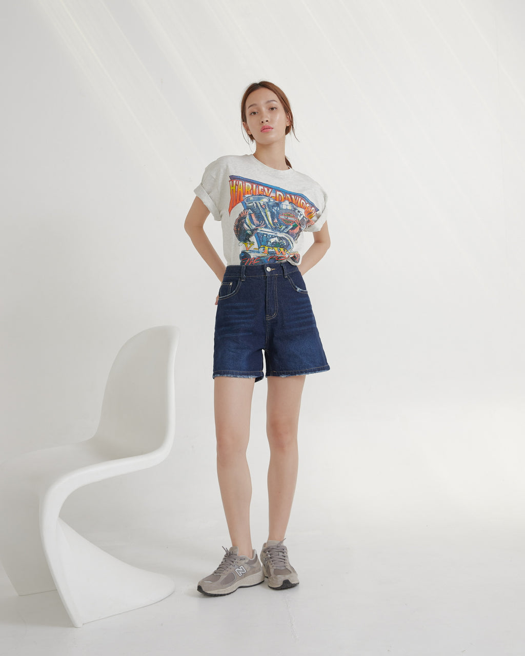 DENIM SHORTS