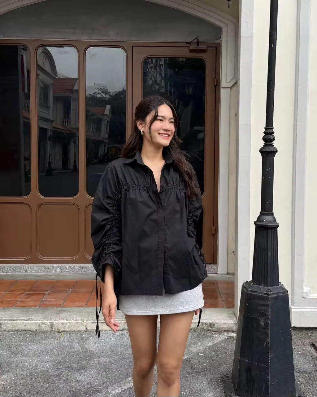 DRAWSTRING SHIRT