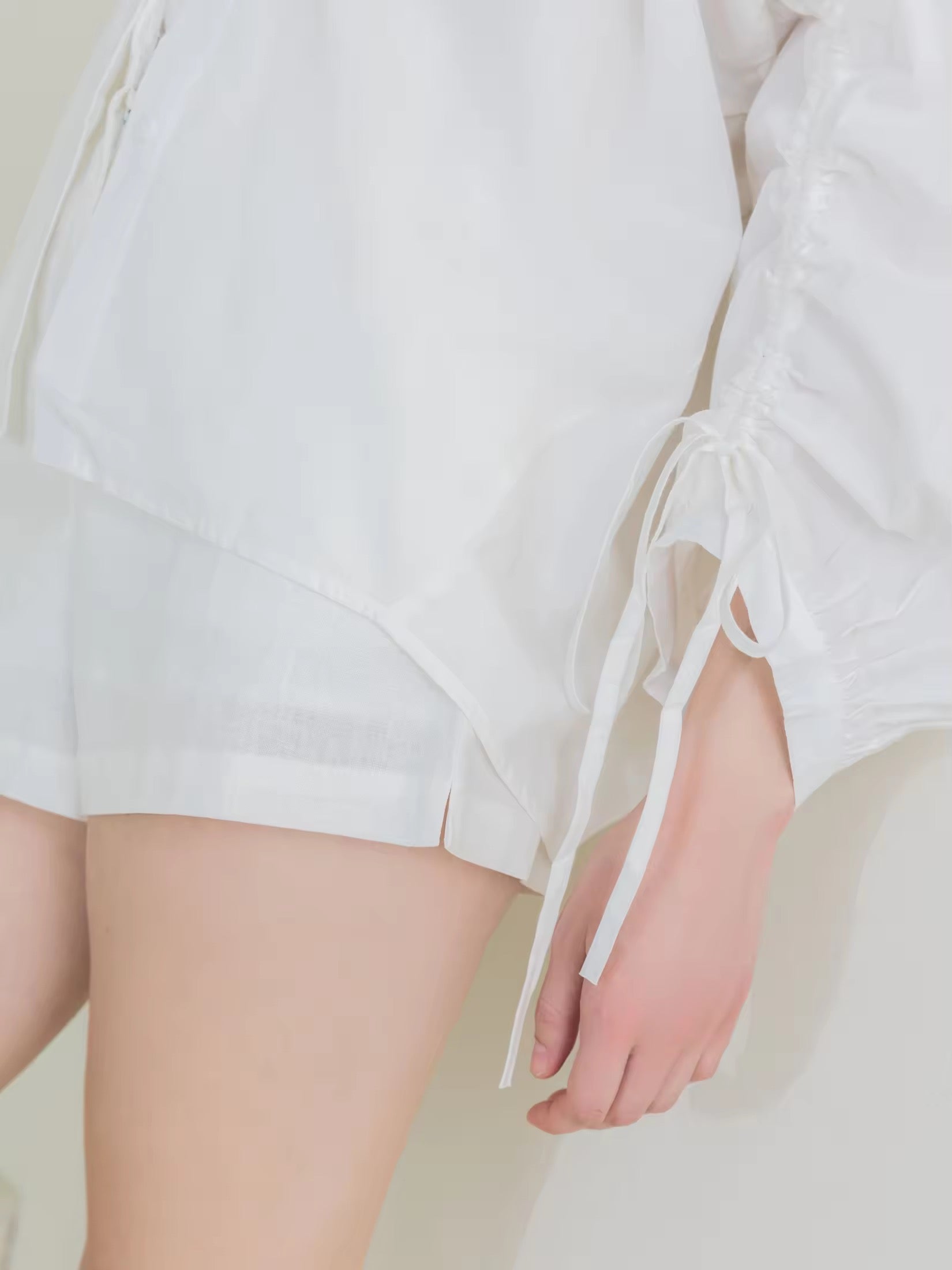 DRAWSTRING SHIRT