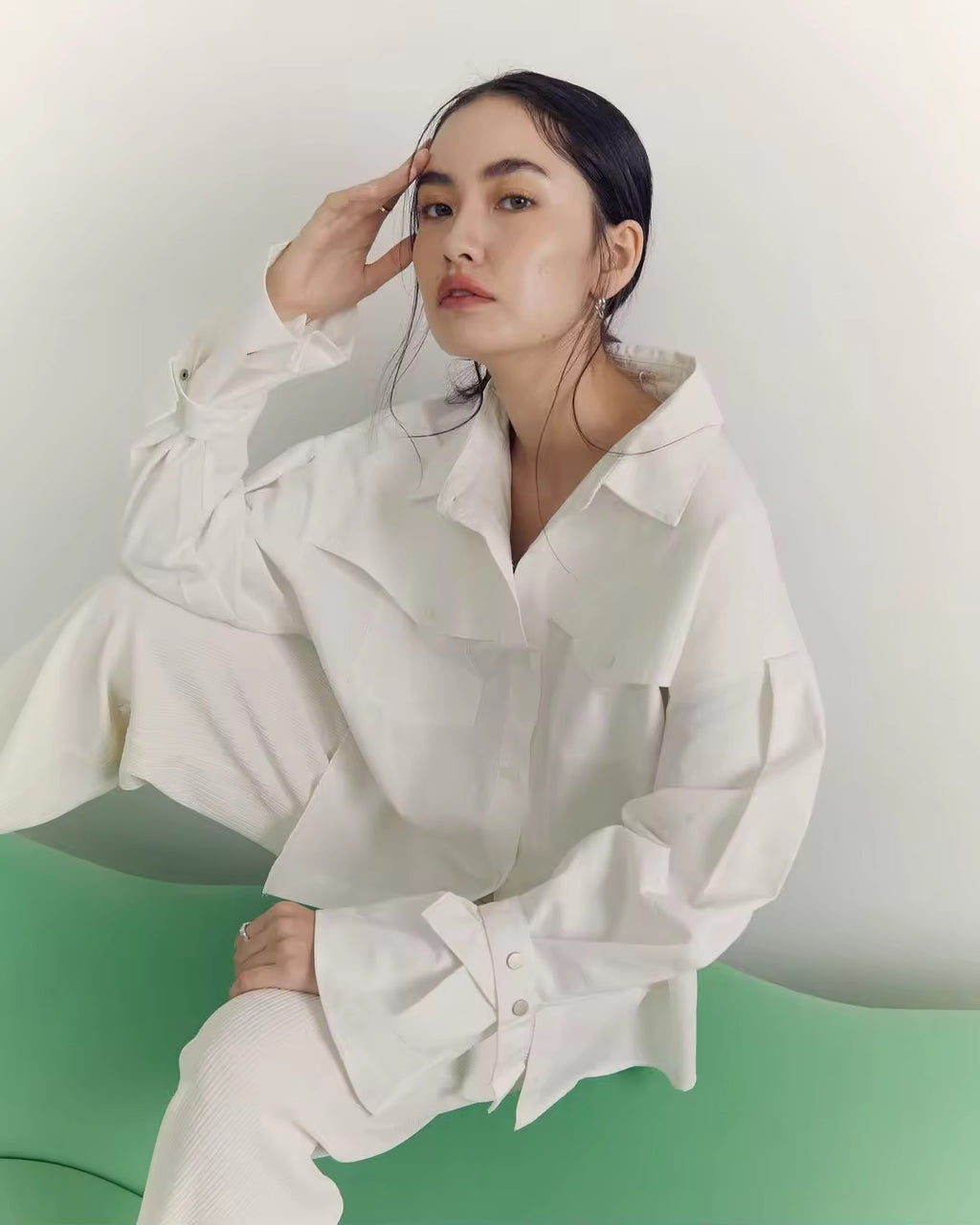 OVERSIZED FLAP SHIRT