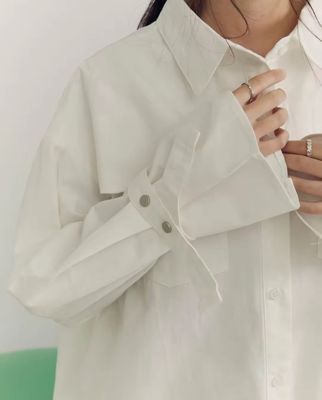 OVERSIZED FLAP SHIRT