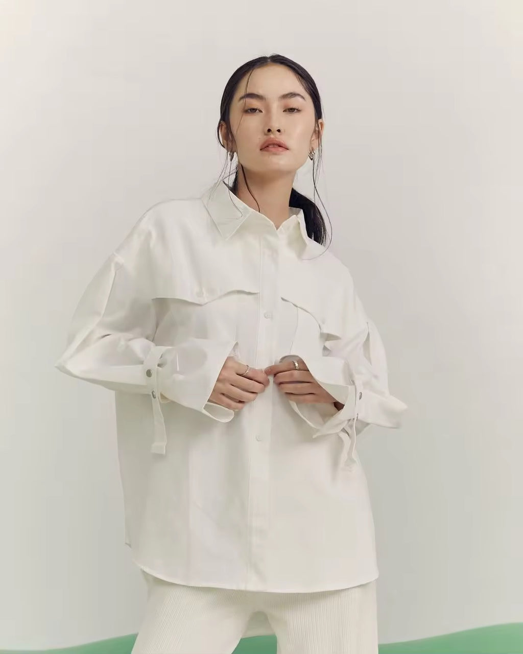 OVERSIZED FLAP SHIRT