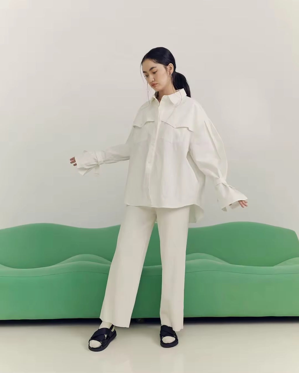OVERSIZED FLAP SHIRT