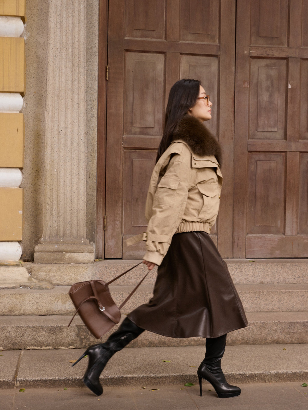 OVERSIZE FUR COLLAR JACKET