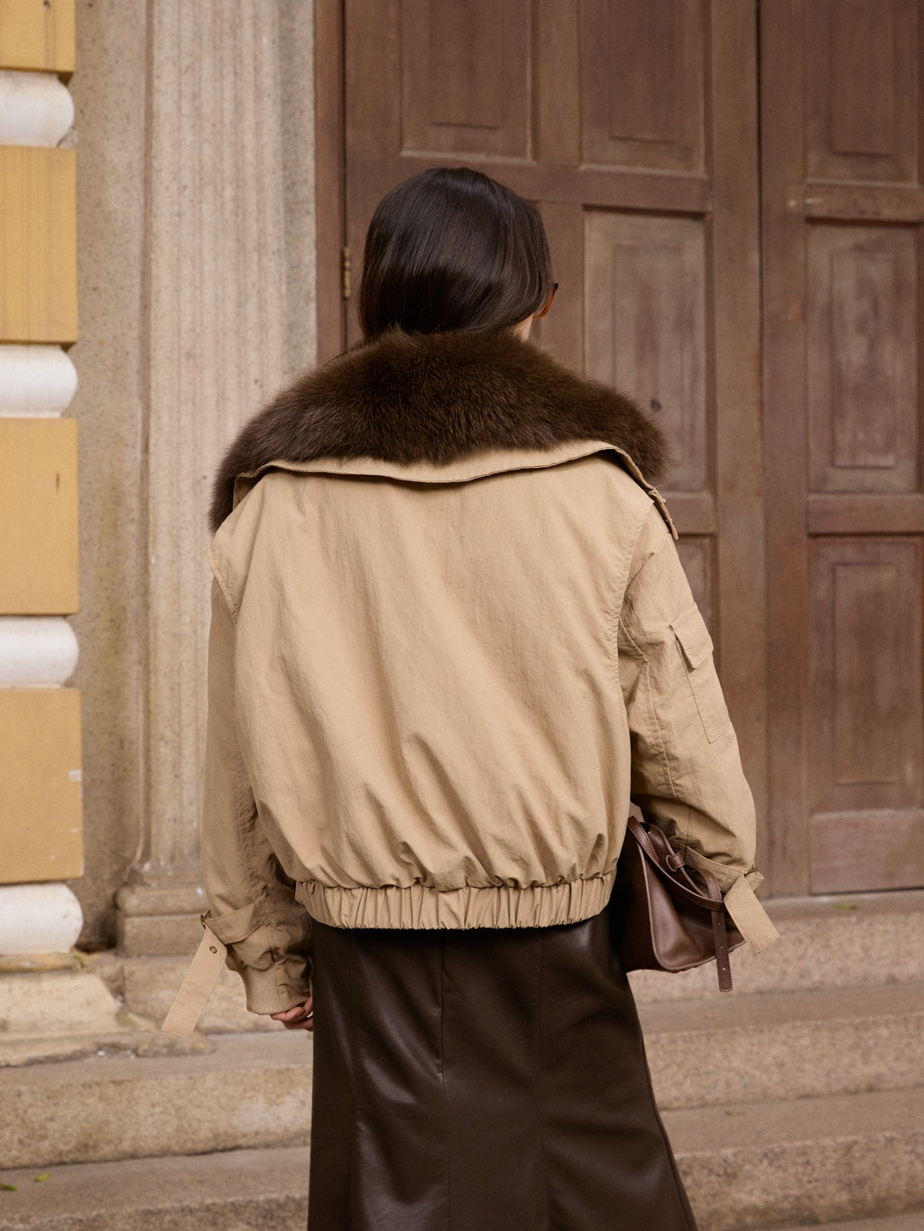 OVERSIZE FUR COLLAR JACKET