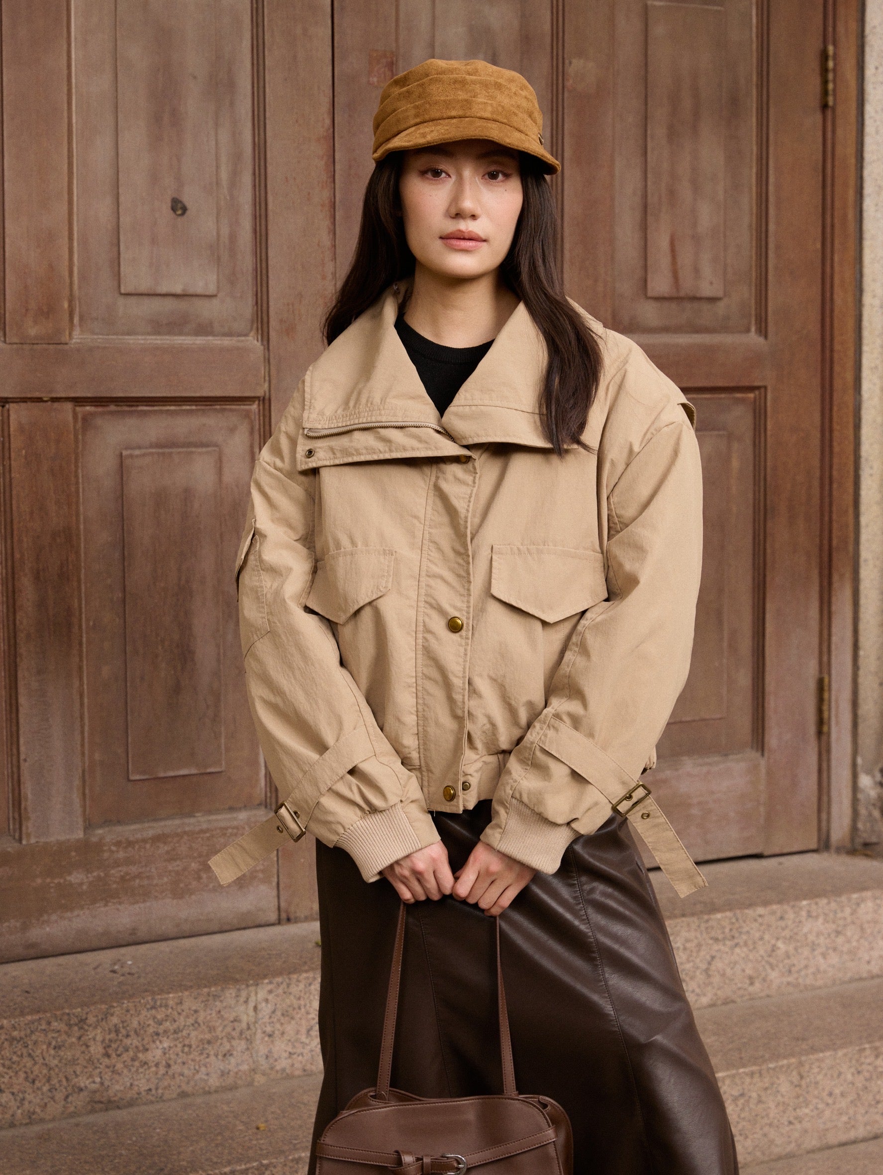 OVERSIZE FUR COLLAR JACKET