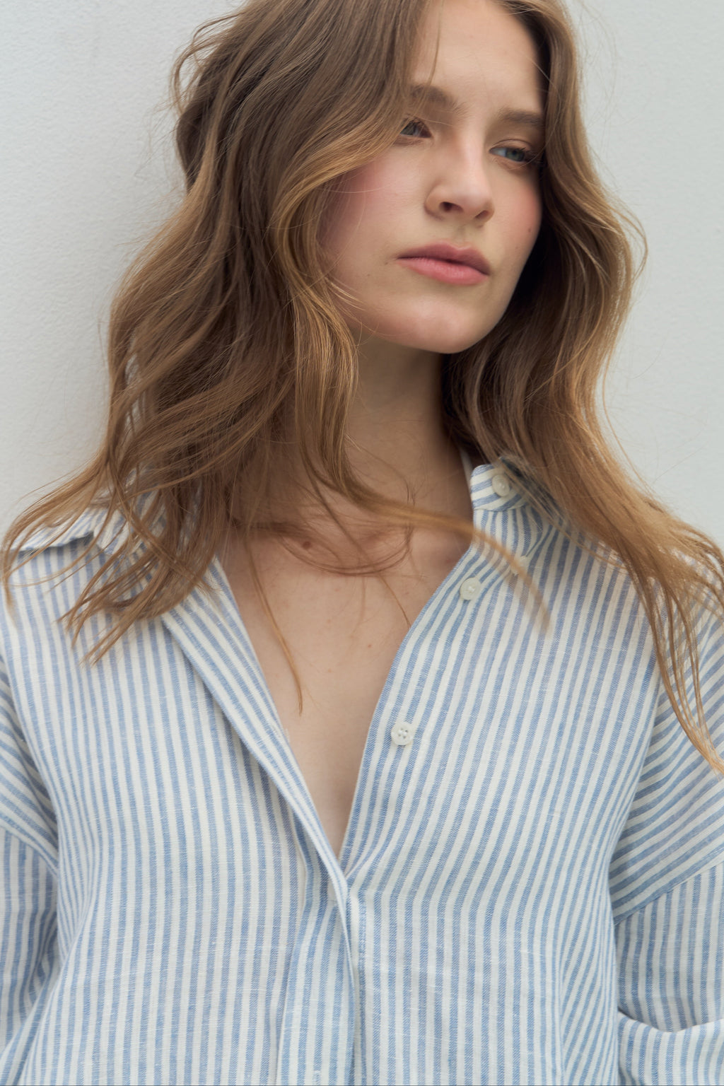 ESSENTIAL STRIPE LINEN SHIRT
