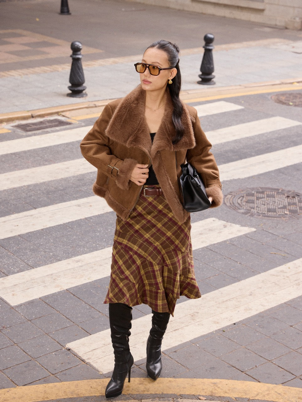 Double-faced mink jacket