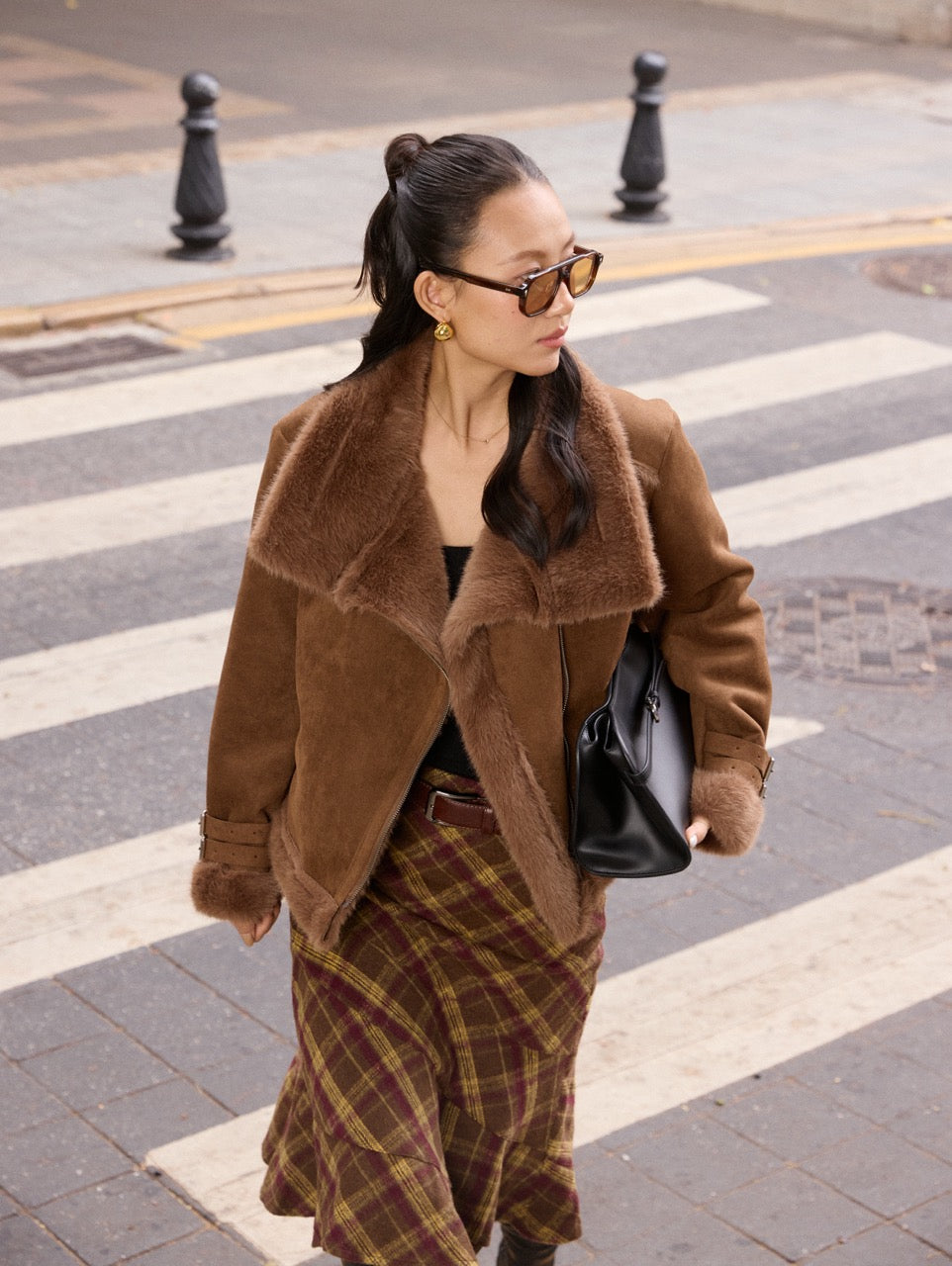 Double-faced mink jacket