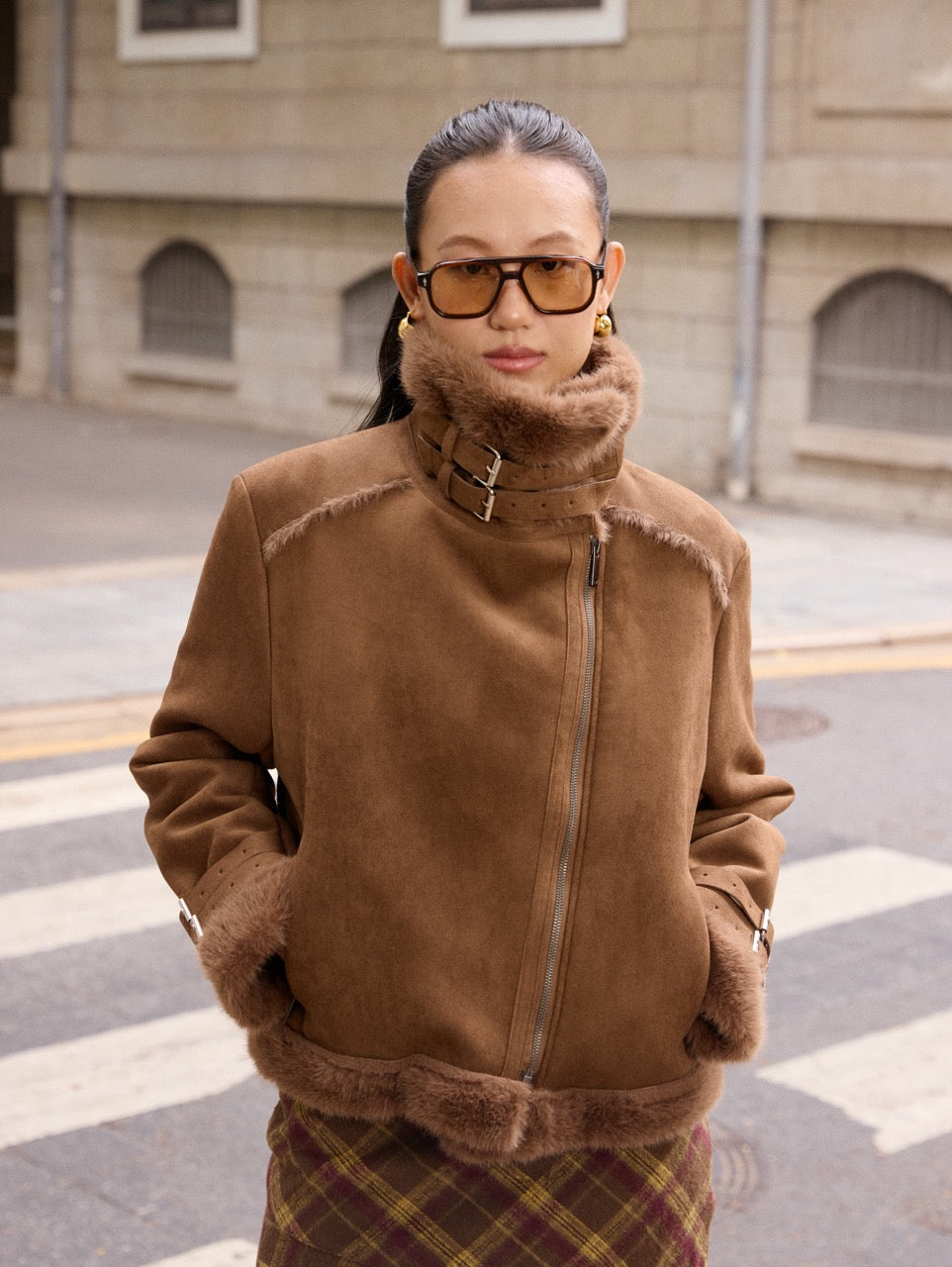 Double-faced mink jacket