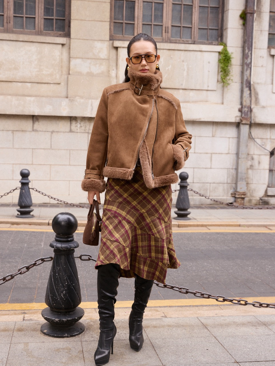 Double-faced mink jacket