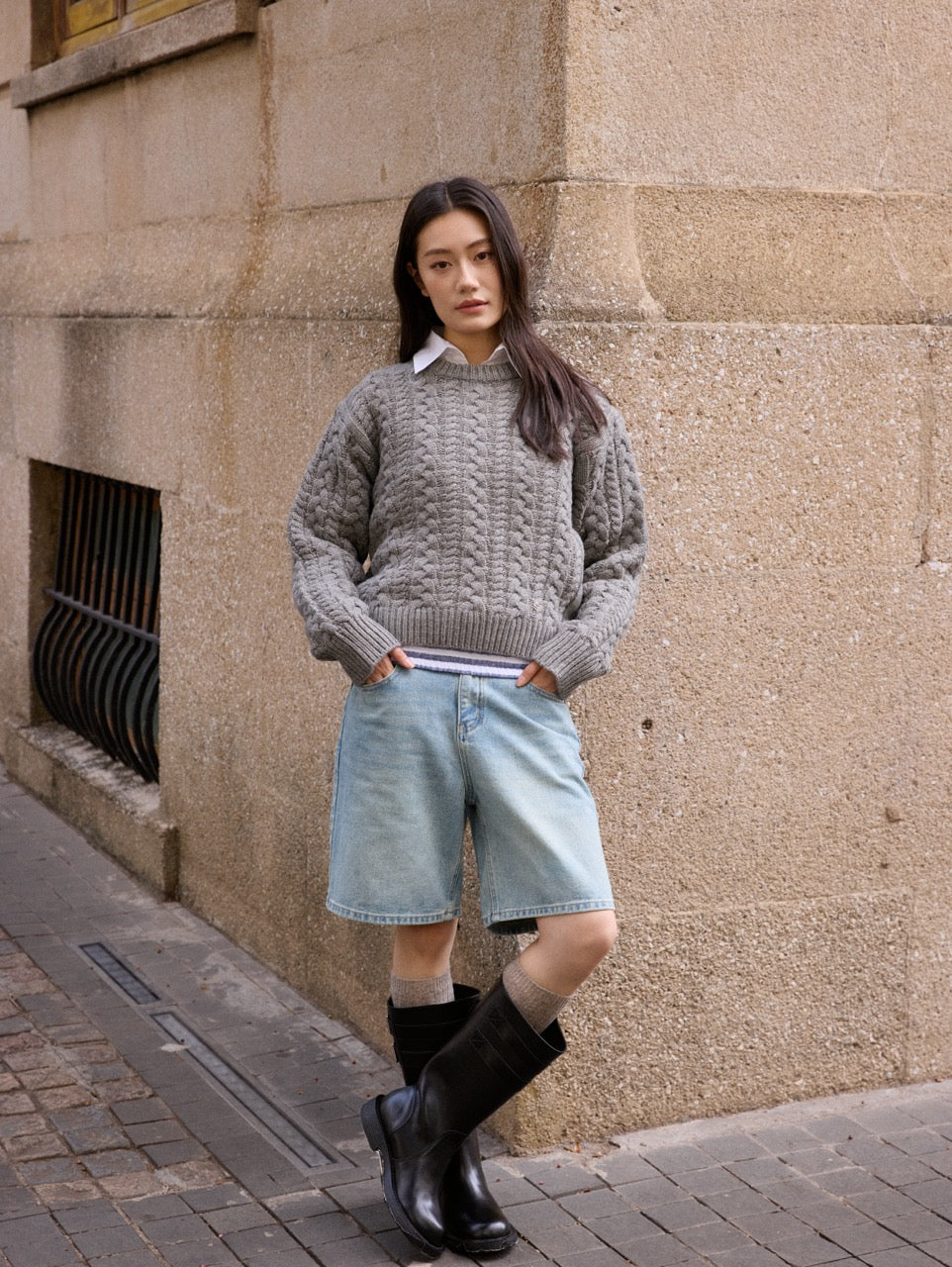 Cable knit sweater - Available in 5 colors
