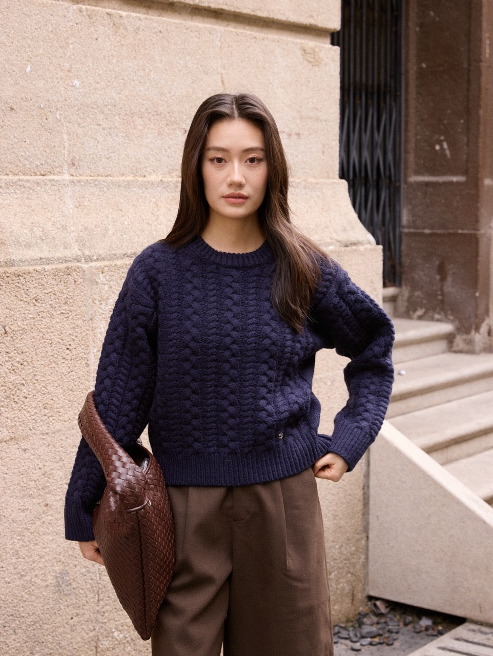 Cable knit sweater - Available in 5 colors
