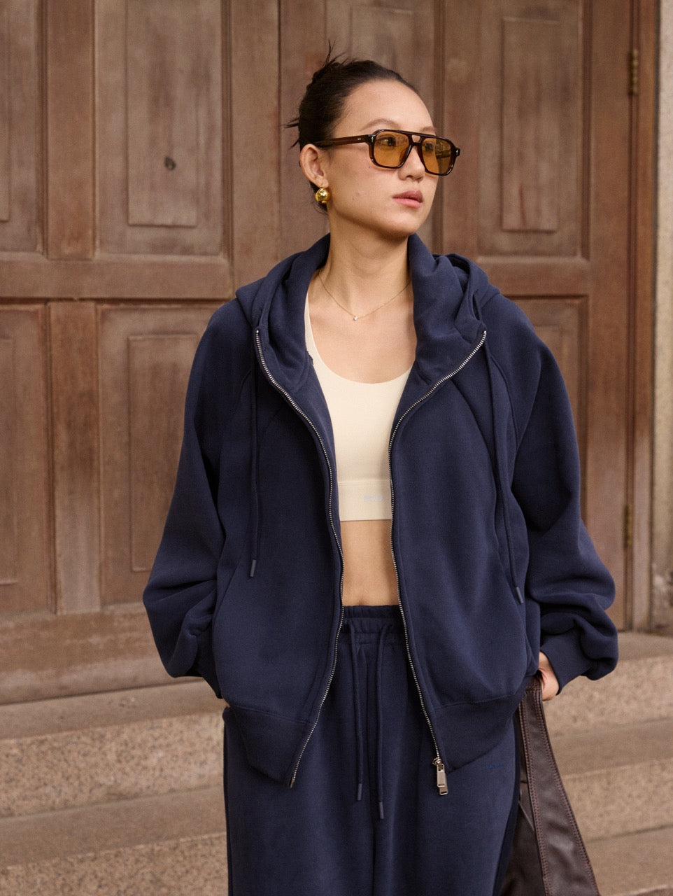 Extra warm hoodie set - Available in 2 colors ( Oat, Navy)