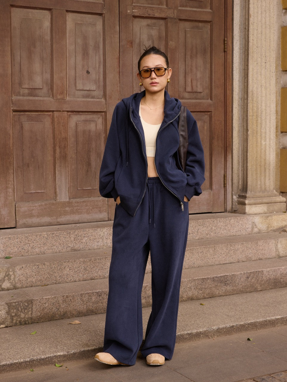 Extra warm hoodie set - Available in 2 colors ( Oat, Navy)