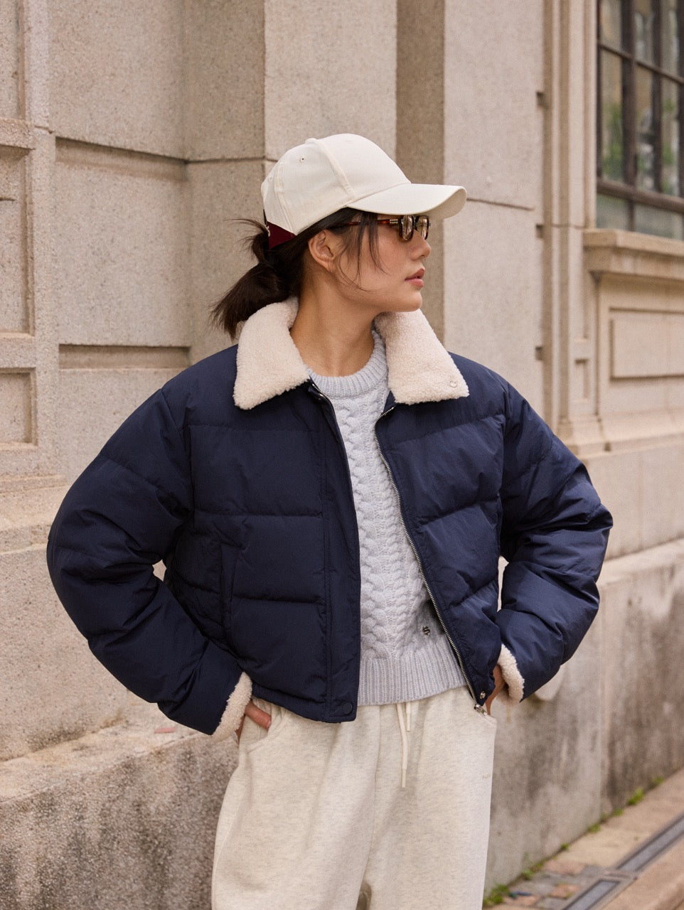 SEMI SHORT DOWN PUFFER JACKET