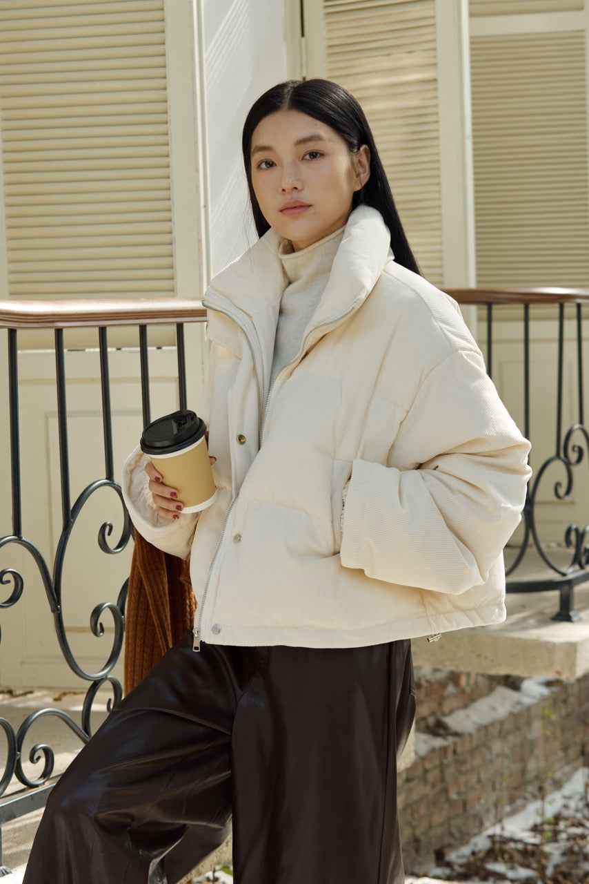 CORDUROY DOWN PUFFER JACKET