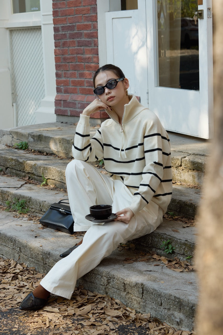 STRIPE KNIT SWEATER