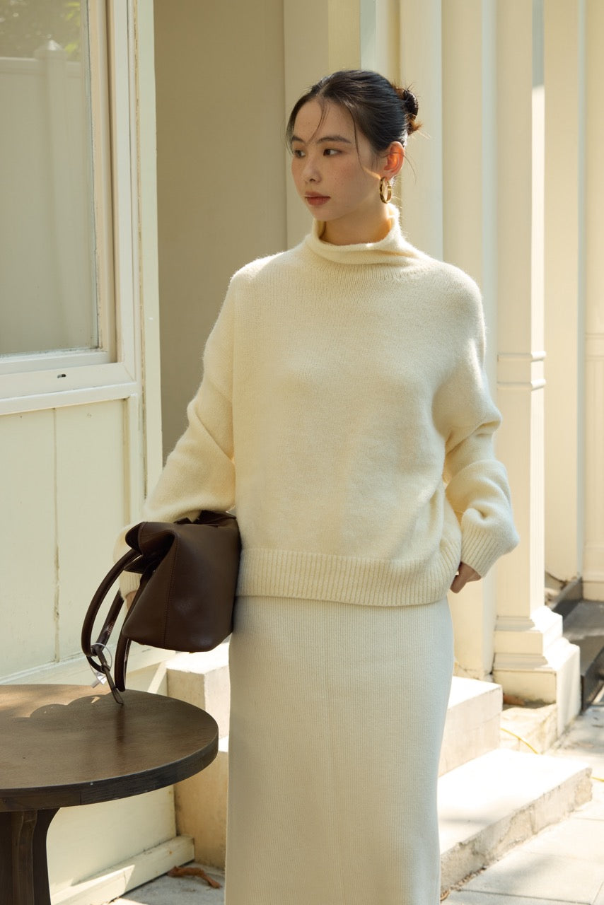 OPEN NECK SWEATER - Available in 5 colors