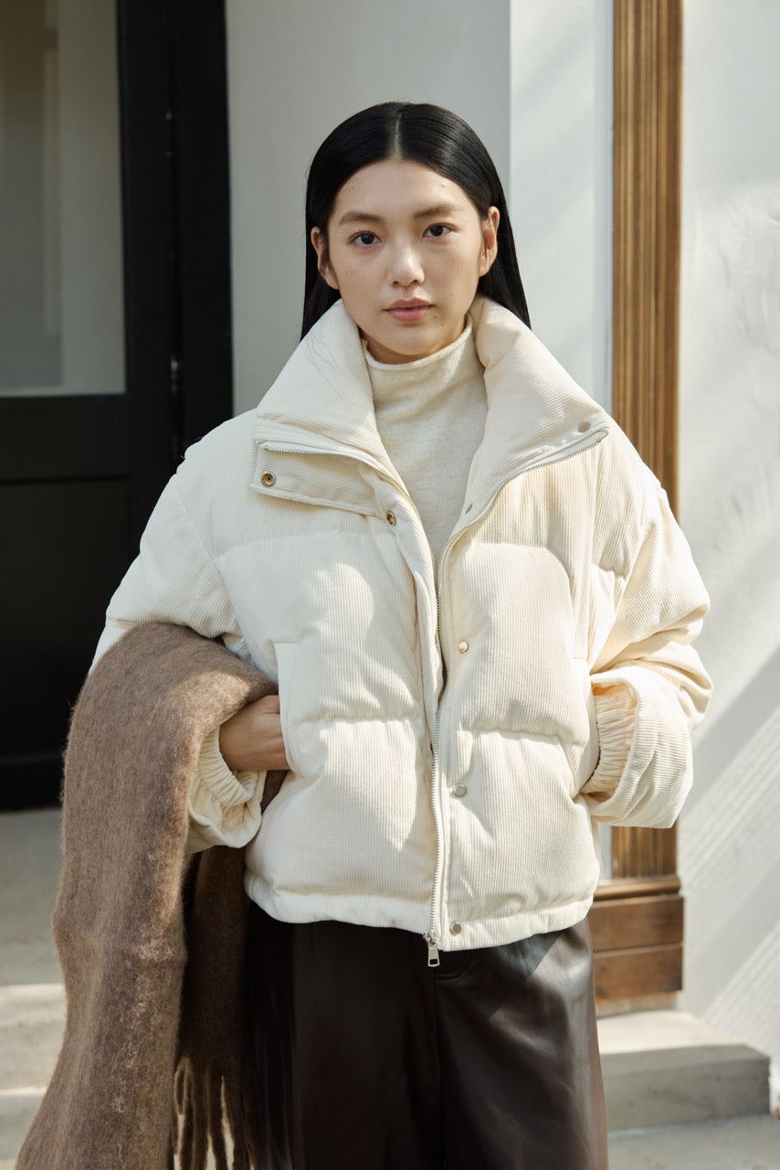 CORDUROY DOWN PUFFER JACKET