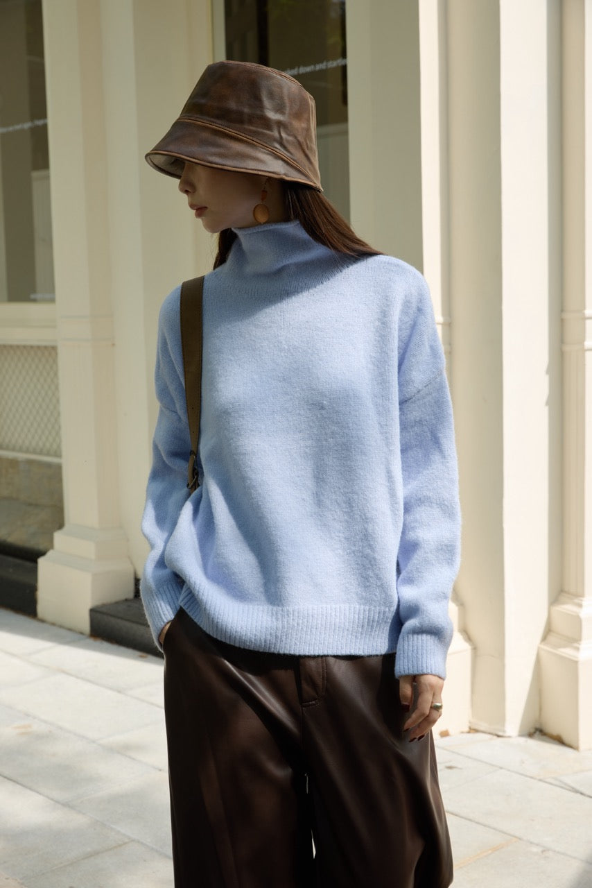 OPEN NECK SWEATER - Available in 5 colors