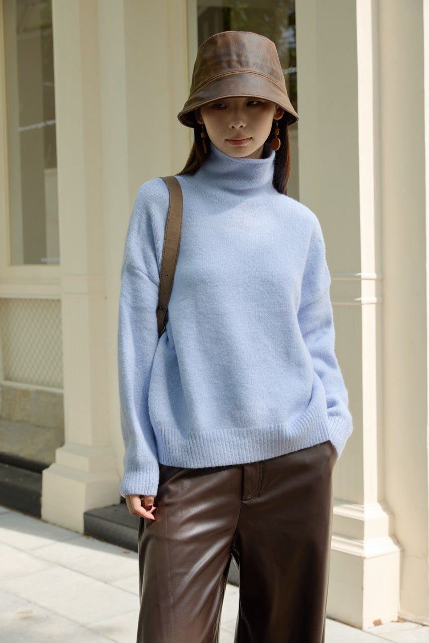 OPEN NECK SWEATER - Available in 5 colors