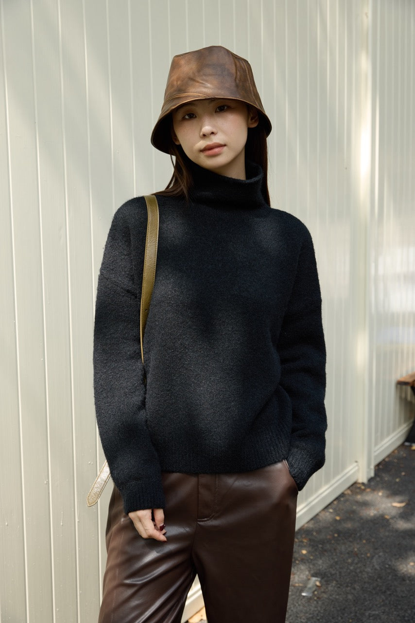 OPEN NECK SWEATER - Available in 5 colors