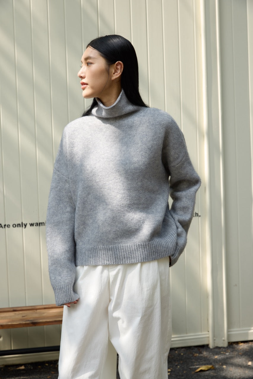 OPEN NECK SWEATER - Available in 5 colors