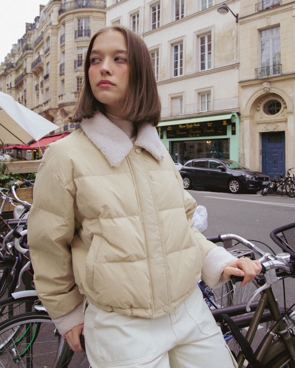 SEMI SHORT DOWN PUFFER JACKET