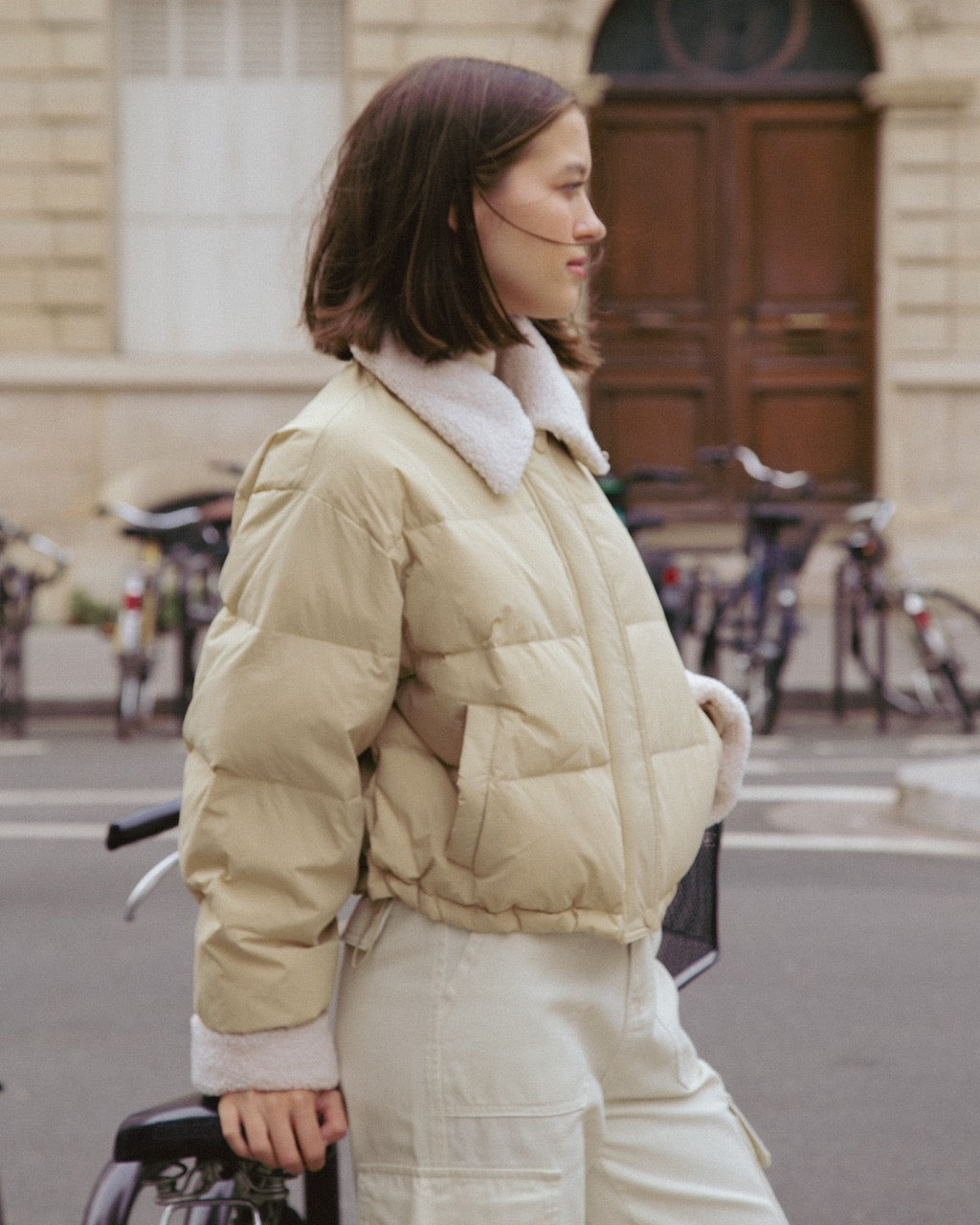 SEMI SHORT DOWN PUFFER JACKET